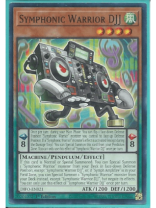 Symphonic Warrior DJJ - DIFO-EN021 - Common 1st Edition