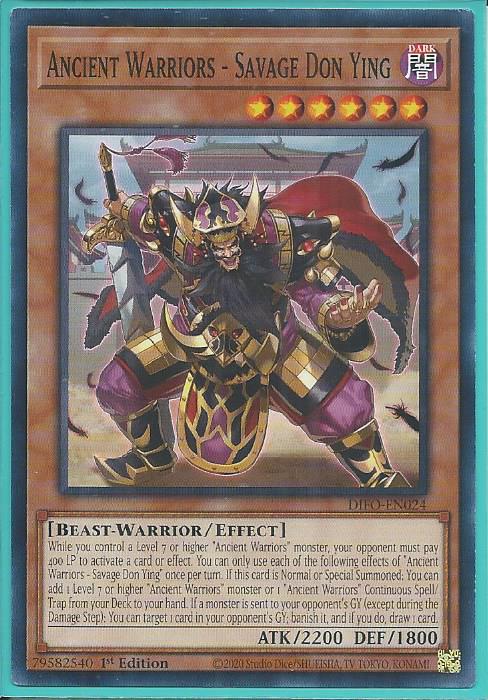 Ancient Warriors - Savage Don Ying - DIFO-EN024 - Common 1st Edition