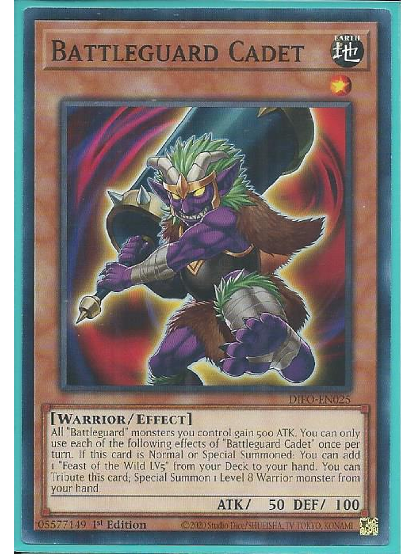 Battleguard Cadet - DIFO-EN025 - Common 1st Edition 1