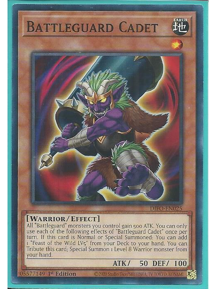 Battleguard Cadet - DIFO-EN025 - Common 1st Edition 1