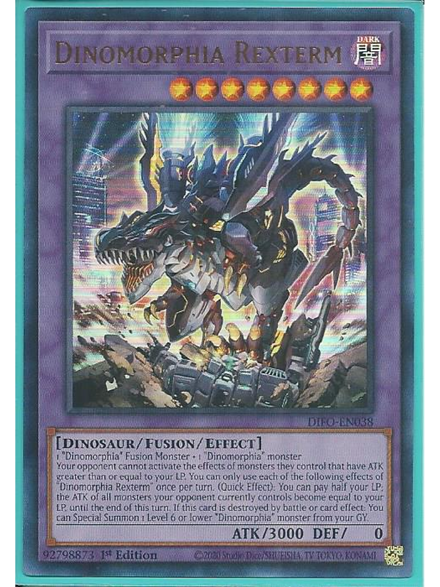 Dinomorphia Rexterm - DIFO-EN038 - Ultra Rare 1st Edition 1