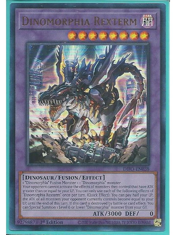 Dinomorphia Rexterm - DIFO-EN038 - Ultra Rare 1st Edition 1