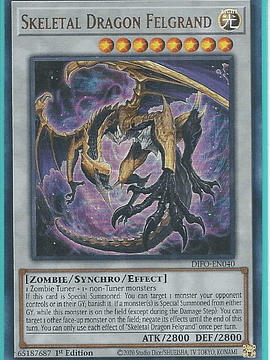 Skeletal Dragon Felgrand - DIFO-EN040 - Ultra Rare 1st Edition