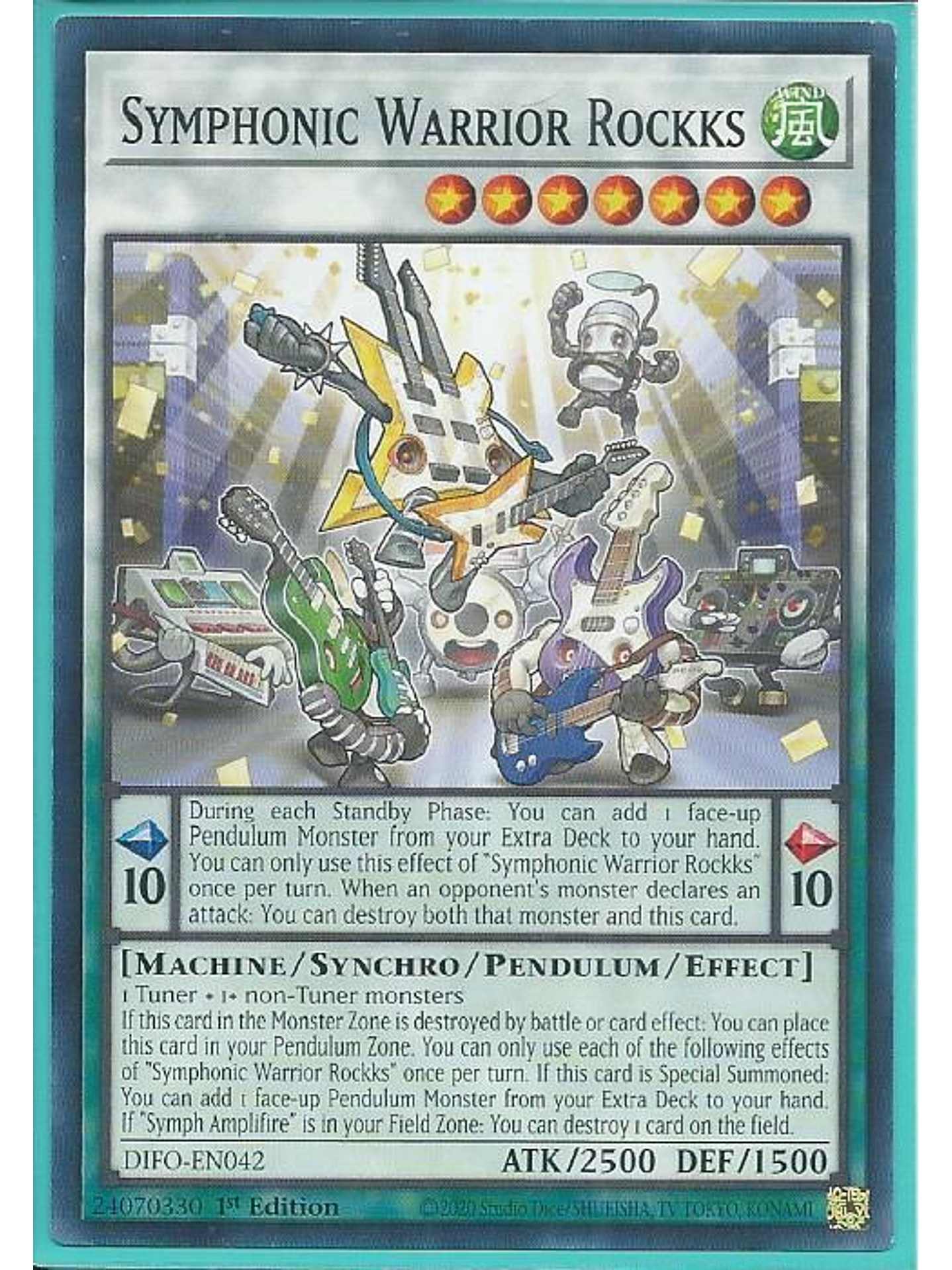 Symphonic Warrior Rockks - DIFO-EN042 - Common 1st Edition 1