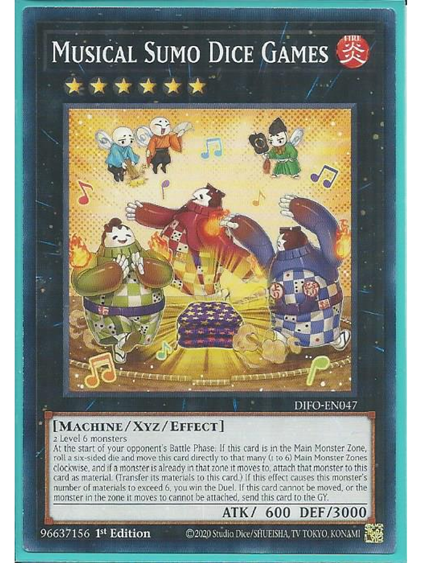 Musical Sumo Dice Games - DIFO-EN047 - Common 1st Edition 1