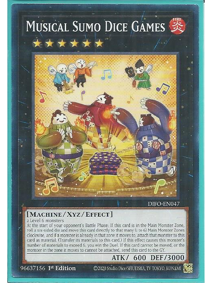 Musical Sumo Dice Games - DIFO-EN047 - Common 1st Edition 1