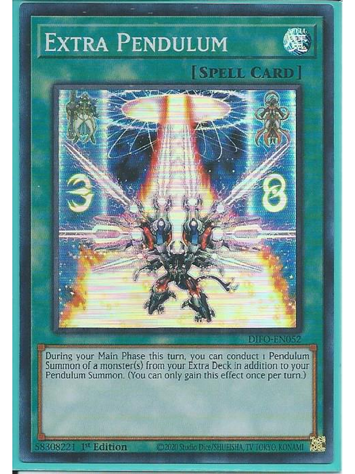 Extra Pendulum - DIFO-EN052 - Super Rare 1st Edition 1
