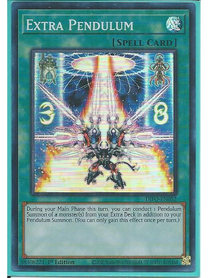 Extra Pendulum - DIFO-EN052 - Super Rare 1st Edition 1