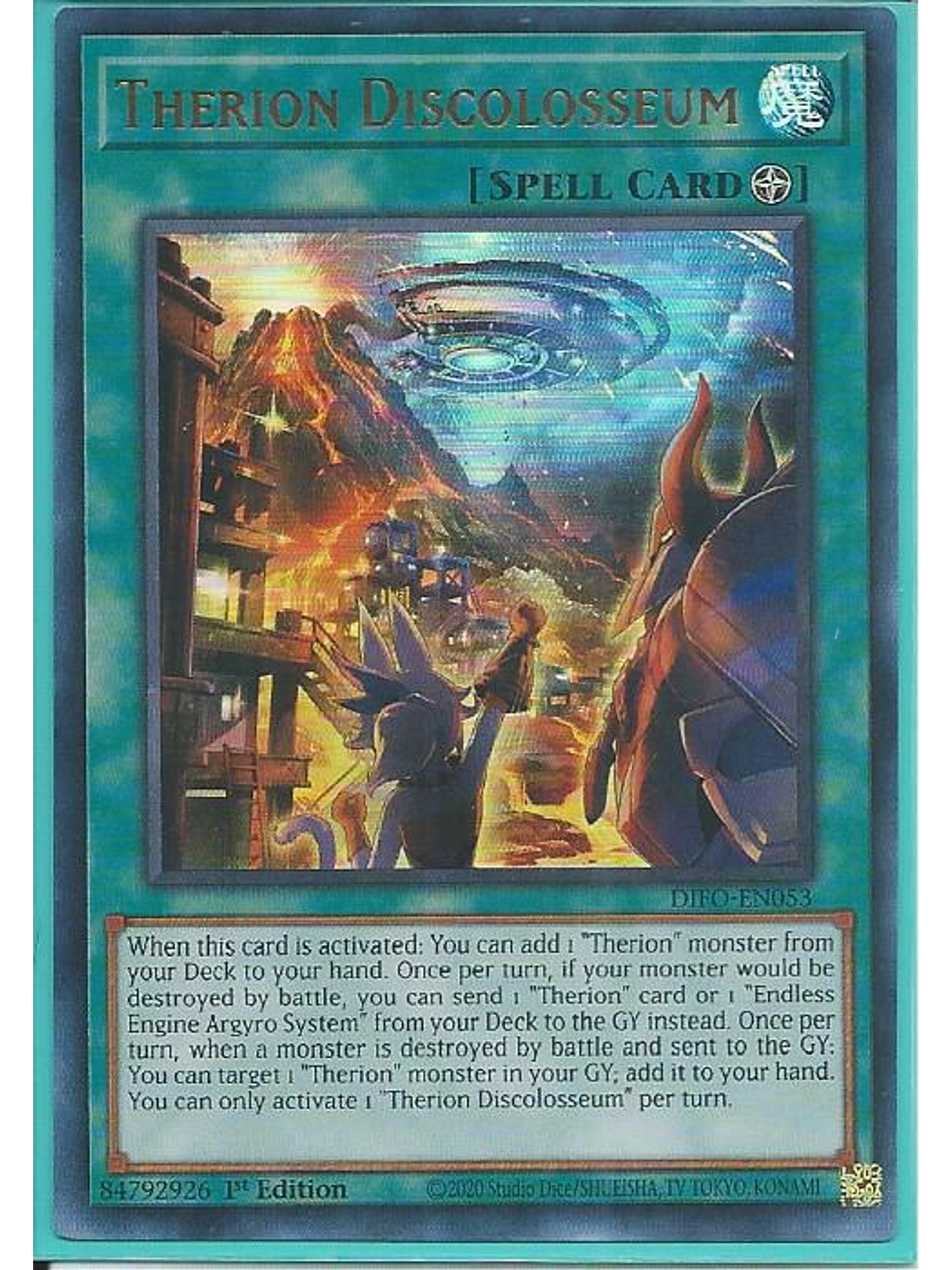 Therion Discolosseum - DIFO-EN053 - Ultra Rare 1st Edition 1