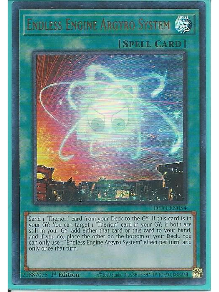 Endless Engine Argyro System - DIFO-EN054 - Ultra Rare 1st Edition 1