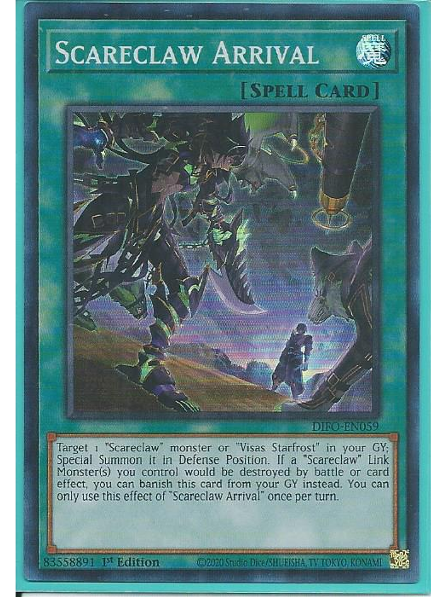 Scareclaw Arrival - DIFO-EN059 - Super Rare 1st Edition 1