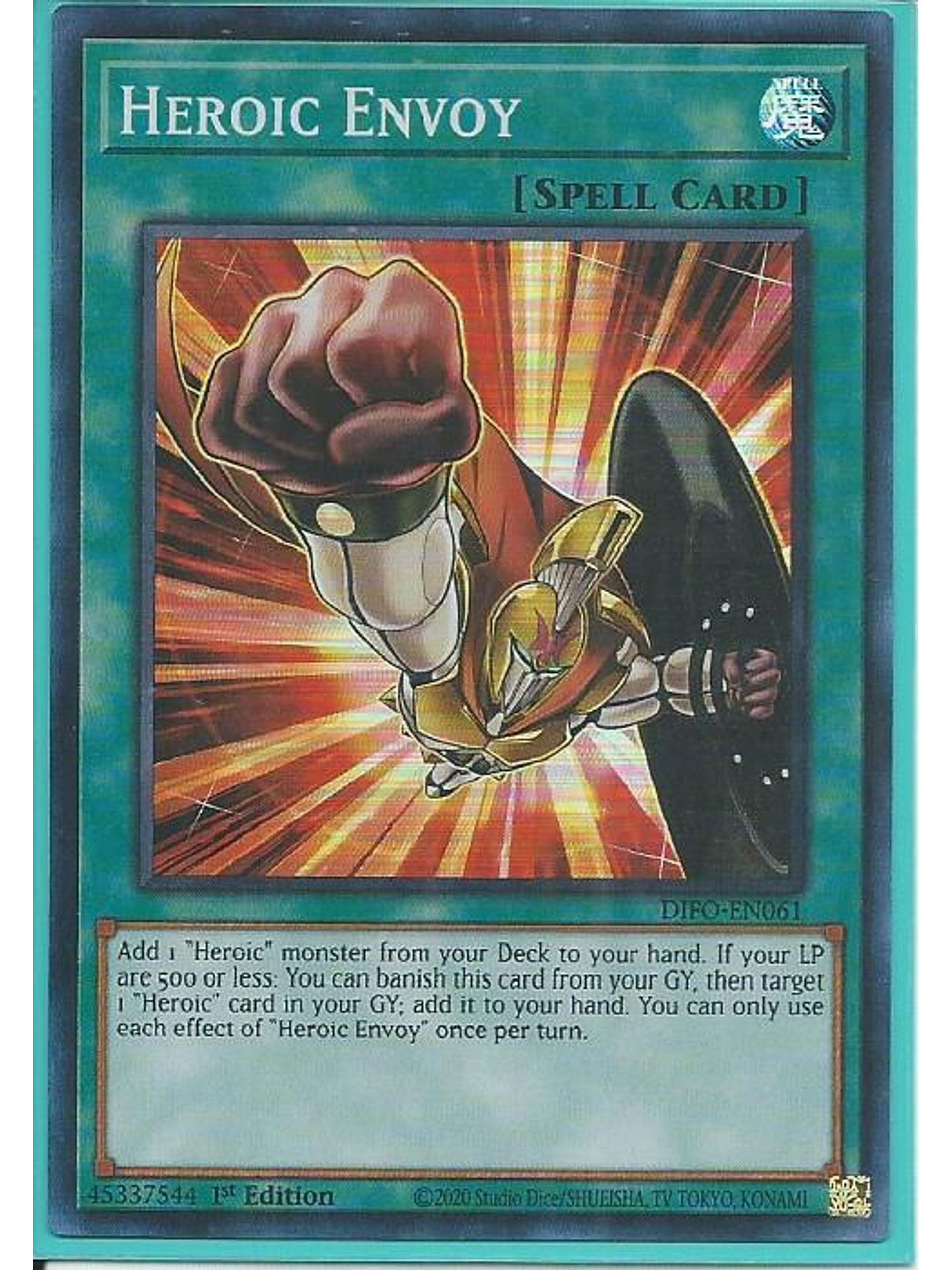 Heroic Envoy - DIFO-EN061 - Super Rare 1st Edition 1