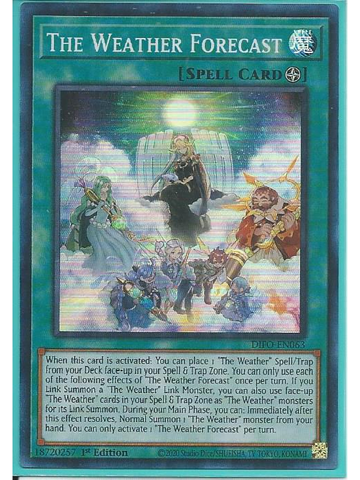 The Weather Forecast - DIFO-EN063 - Super Rare 1st Edition 1