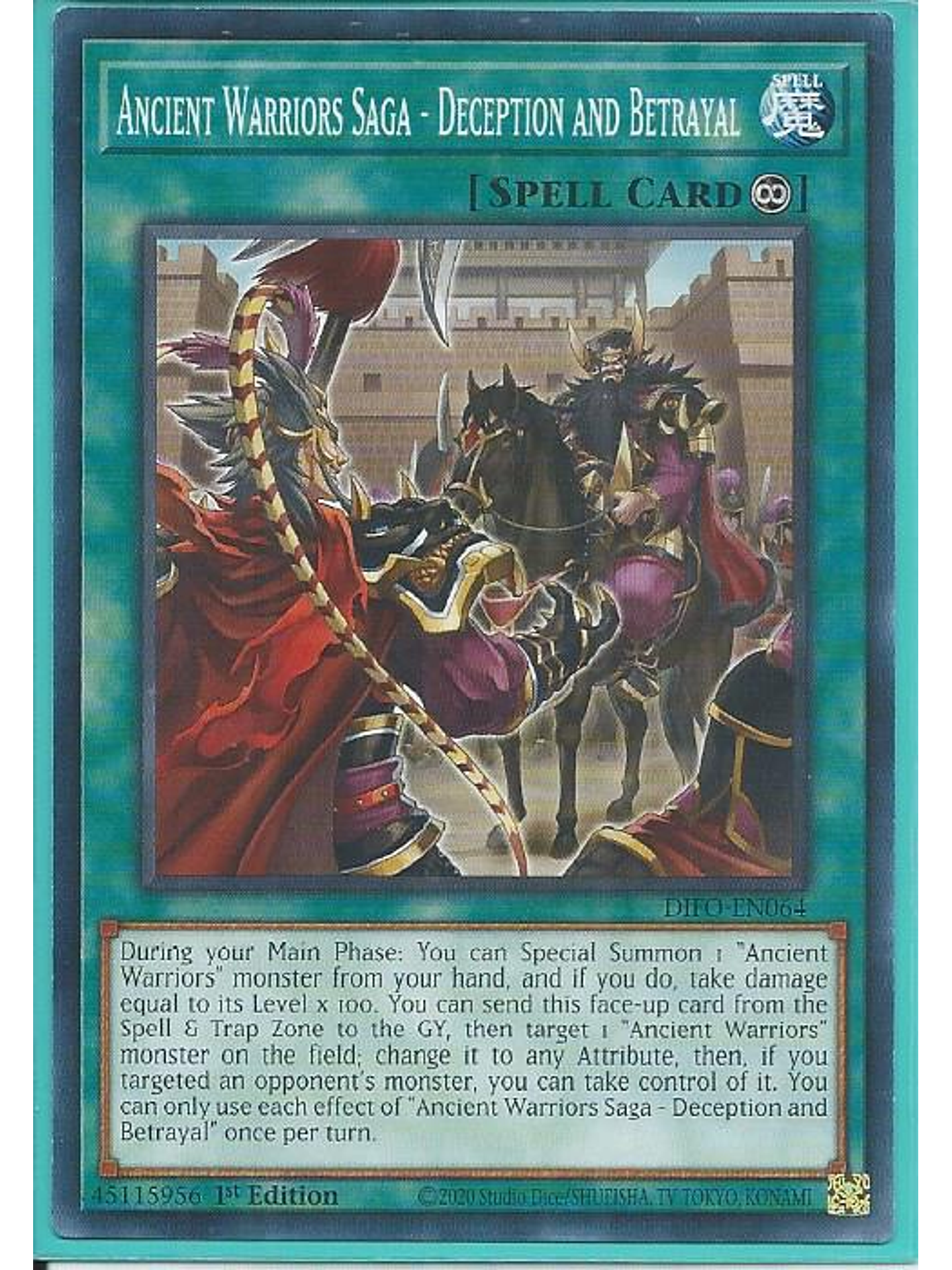 Ancient Warriors Saga - Deception and Betrayal - DIFO-EN064 - Common 1st Edition 1