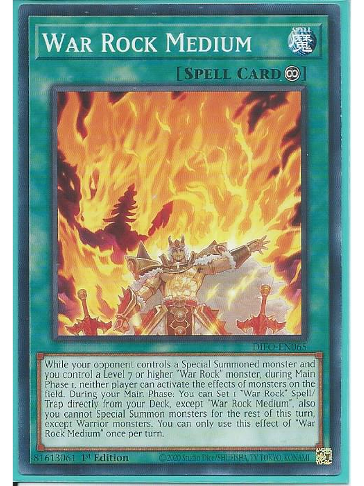 War Rock Medium - DIFO-EN065 - Common 1st Edition 1