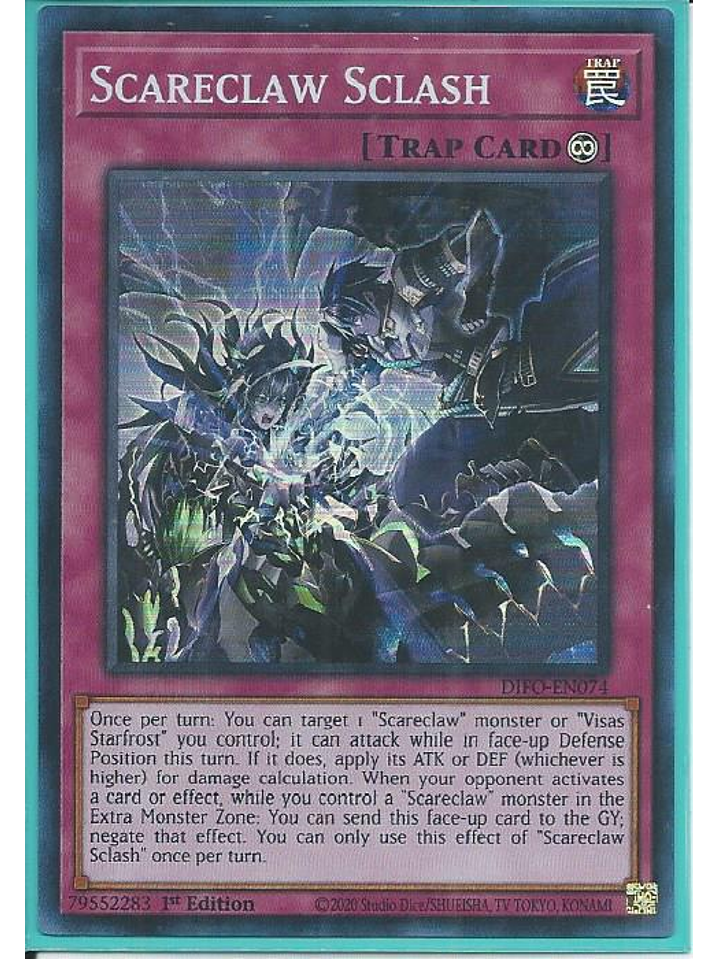 Scareclaw Sclash - DIFO-EN074 - Super Rare 1st Edition 1