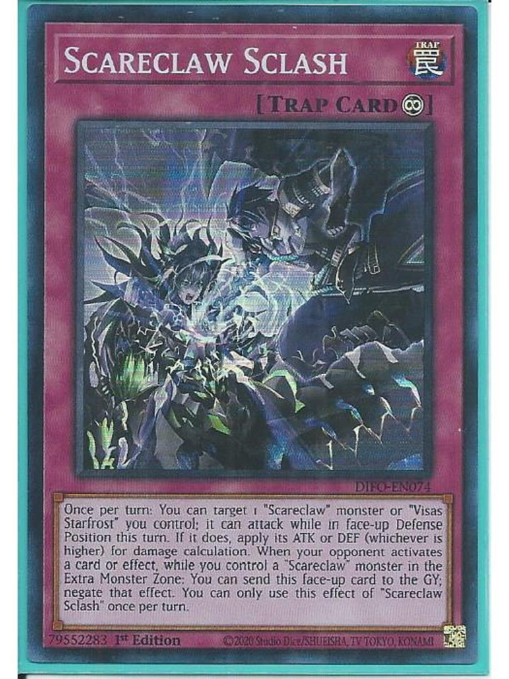 Scareclaw Sclash - DIFO-EN074 - Super Rare 1st Edition 1