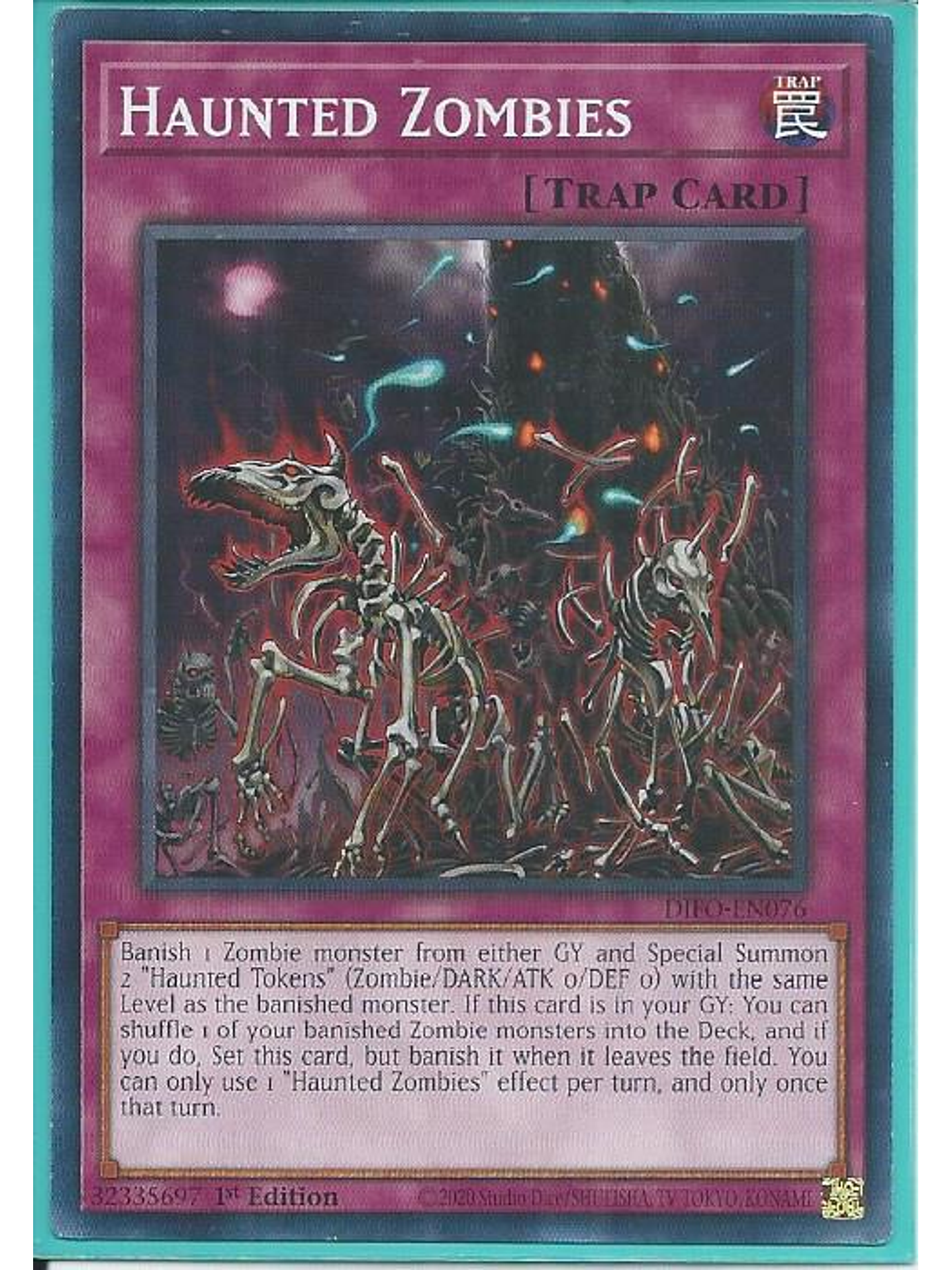 Haunted Zombies - DIFO-EN076 - Common 1st Edition 1