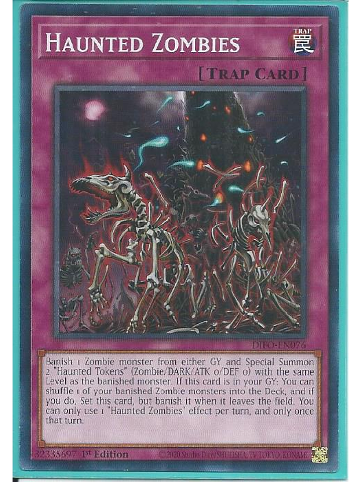 Haunted Zombies - DIFO-EN076 - Common 1st Edition 1