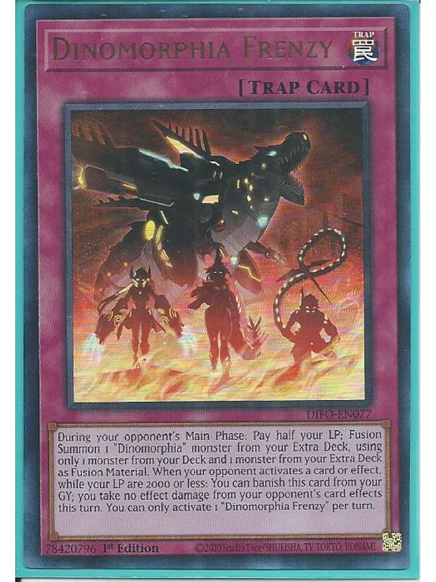 Dinomorphia Frenzy - DIFO-EN077 - Ultra Rare 1st Edition 1