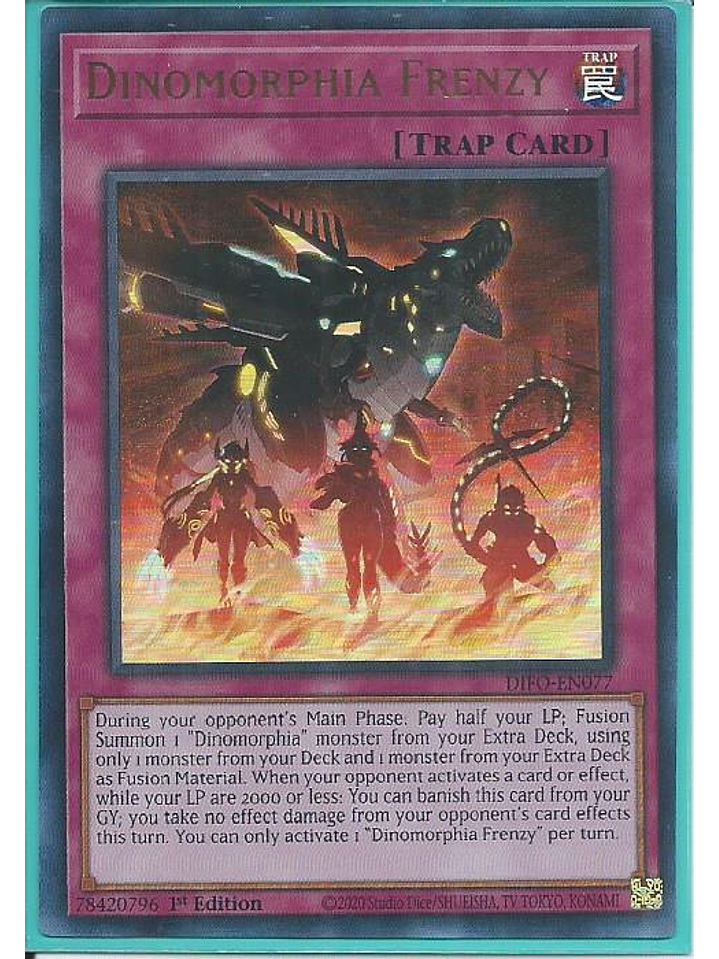 Dinomorphia Frenzy - DIFO-EN077 - Ultra Rare 1st Edition 1