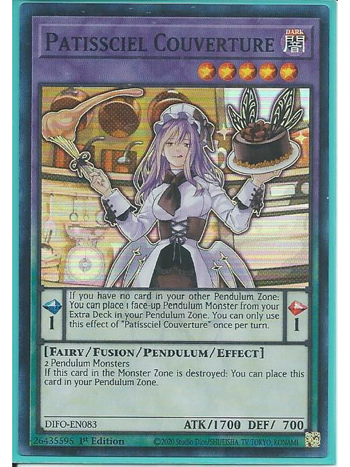 Patissciel Couverture - DIFO-EN083 - Super Rare 1st Edition 1