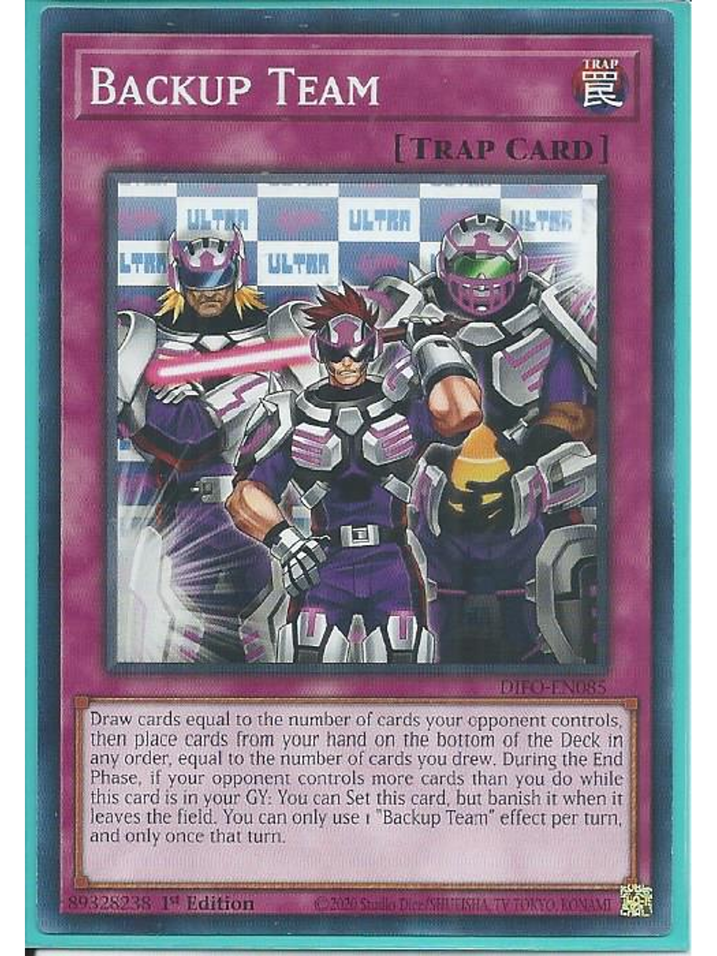 Backup Team - DIFO-EN085 - Common 1st Edition 1