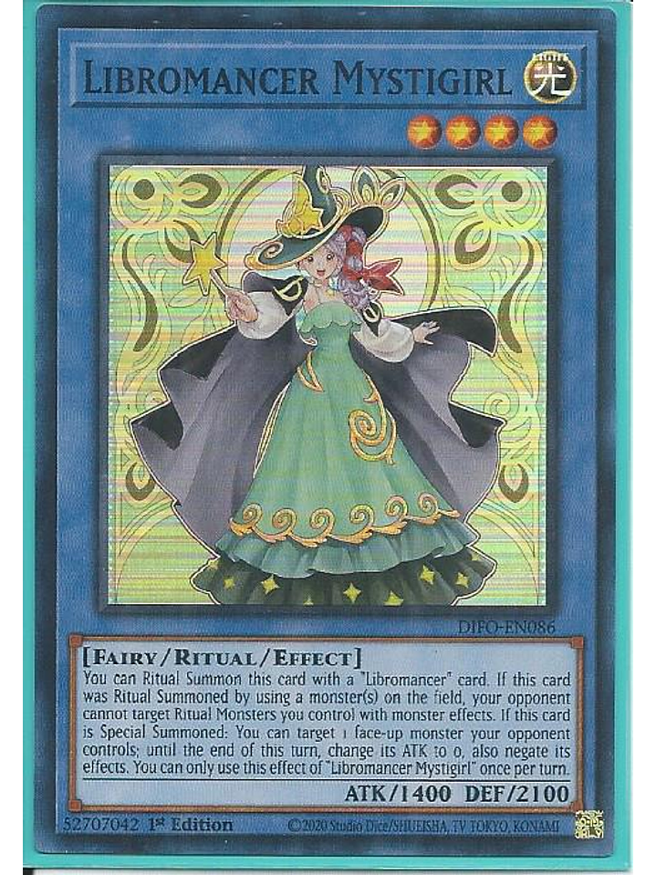 Libromancer Mystigirl - DIFO-EN086 - Super Rare 1st Edition 1