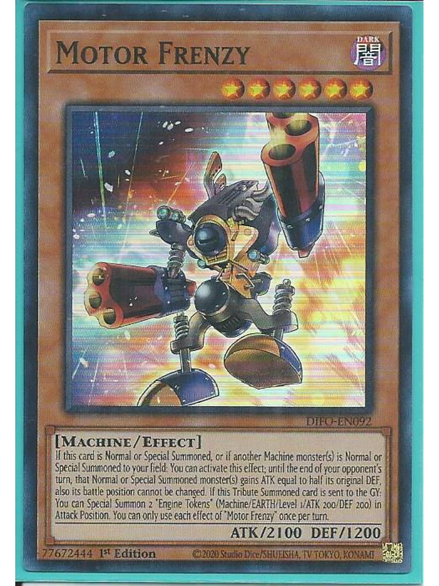 Motor Frenzy - DIFO-EN092 - Super Rare 1st Edition 1