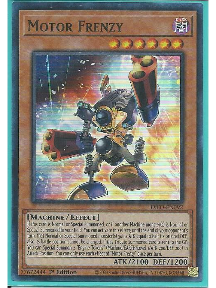 Motor Frenzy - DIFO-EN092 - Super Rare 1st Edition 1