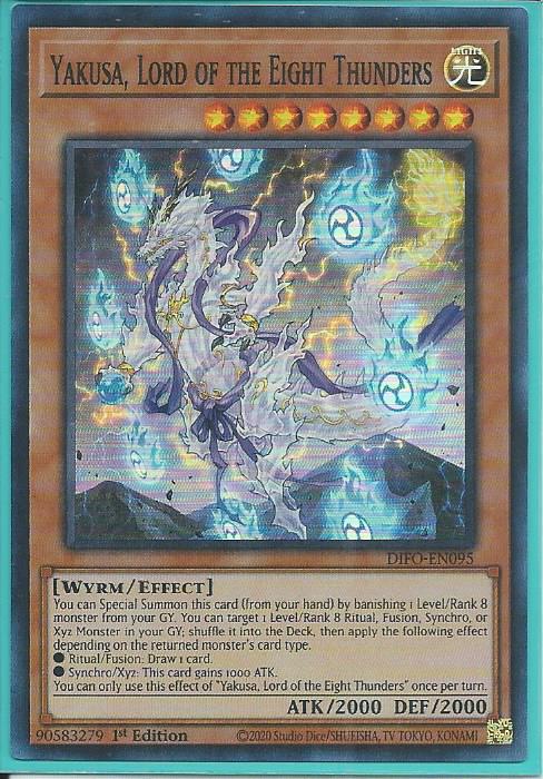 Yakusa, Lord of the Eight Thunders - DIFO-EN095 - Super Rare 1st Edition