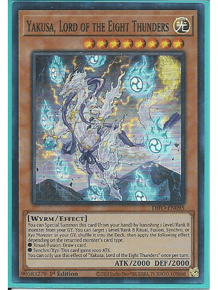 Yakusa, Lord of the Eight Thunders - DIFO-EN095 - Super Rare 1st Edition