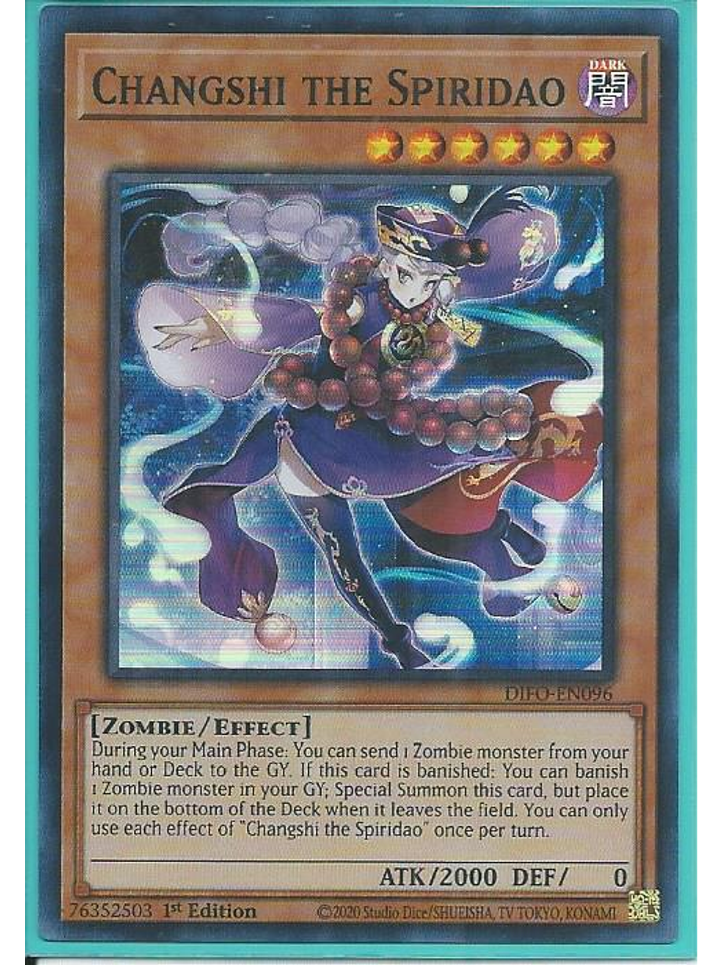 Changshi the Spiridao - DIFO-EN096 - Super Rare 1st Edition 1