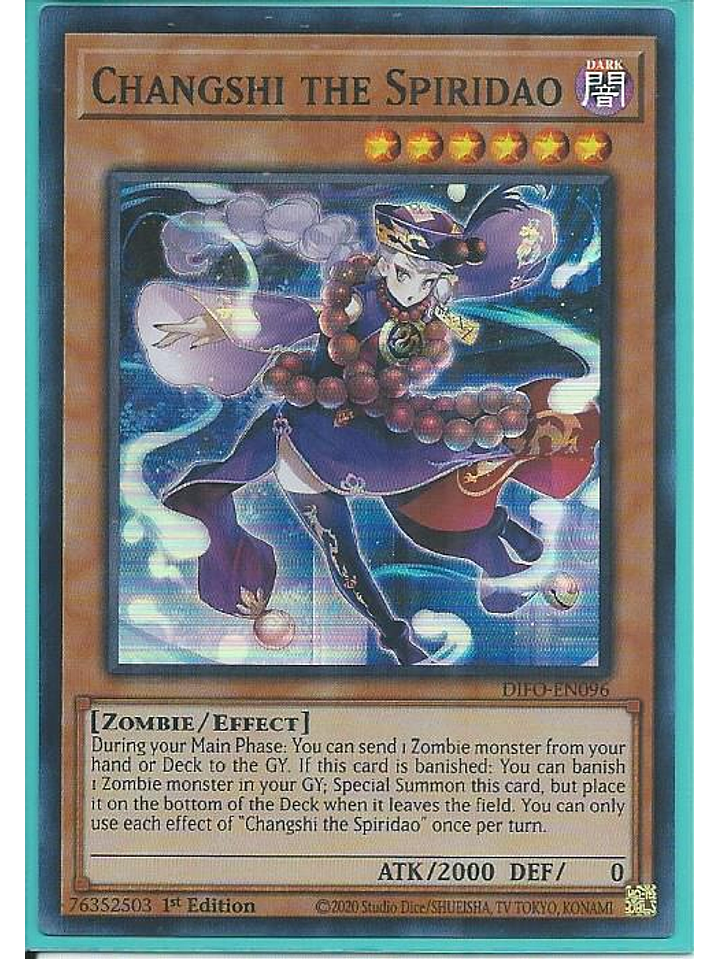 Changshi the Spiridao - DIFO-EN096 - Super Rare 1st Edition 1