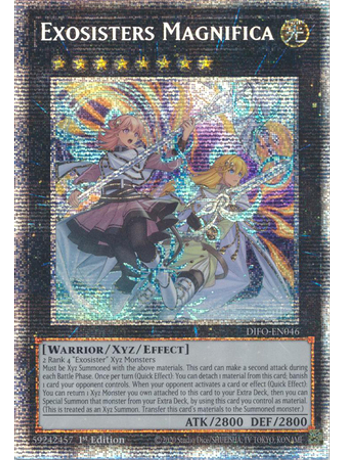Exosisters Magnifica - DIFO-EN046 - Starlight Rare 1st Edition 1