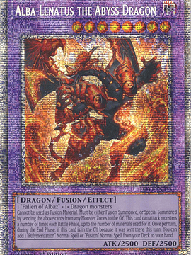 Alba-Lenatus the Abyss Dragon - DIFO-EN035 - Starlight Rare 1st Edition