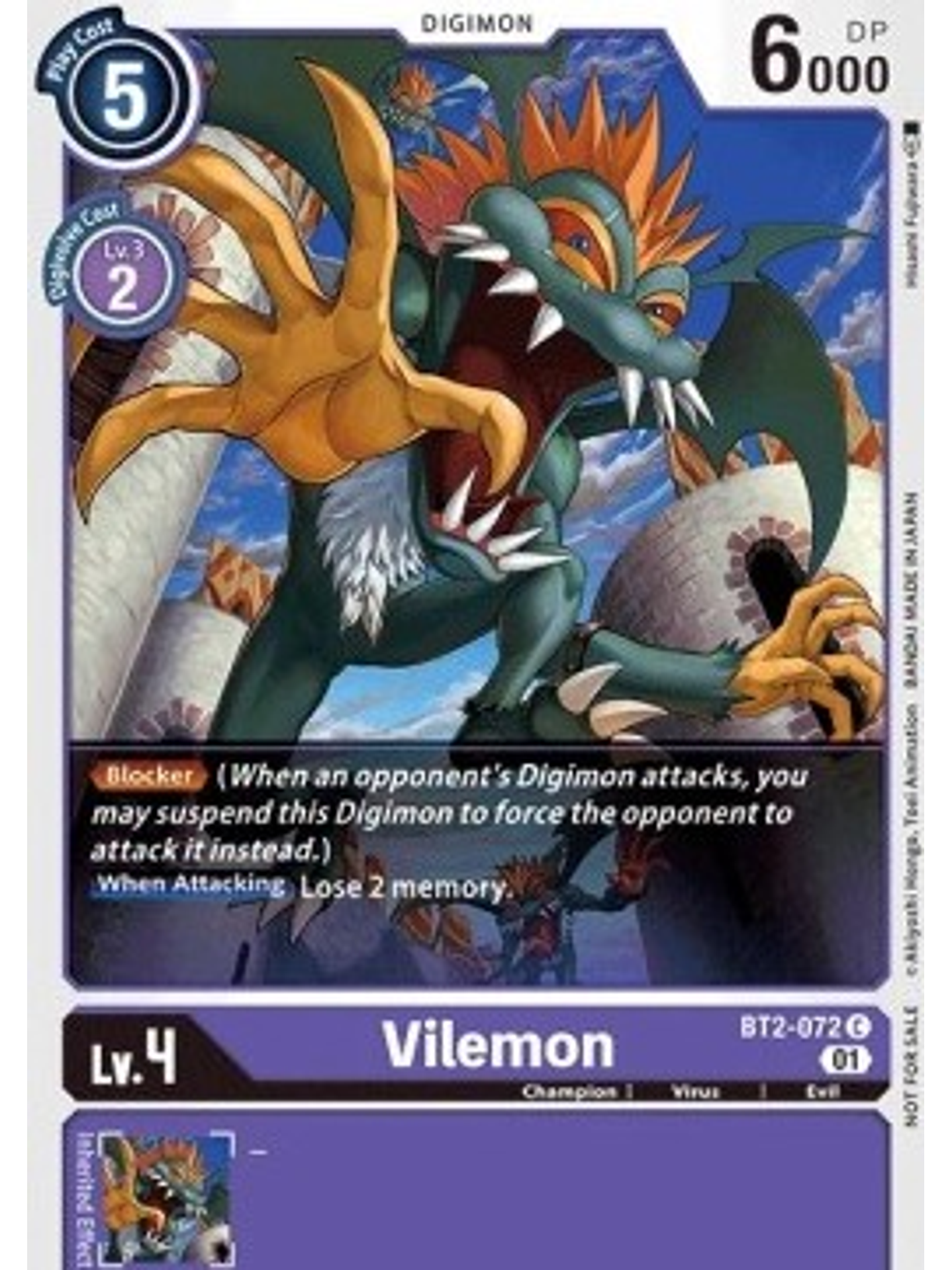 BT2-072 (Alternative Art) Vilemon 1