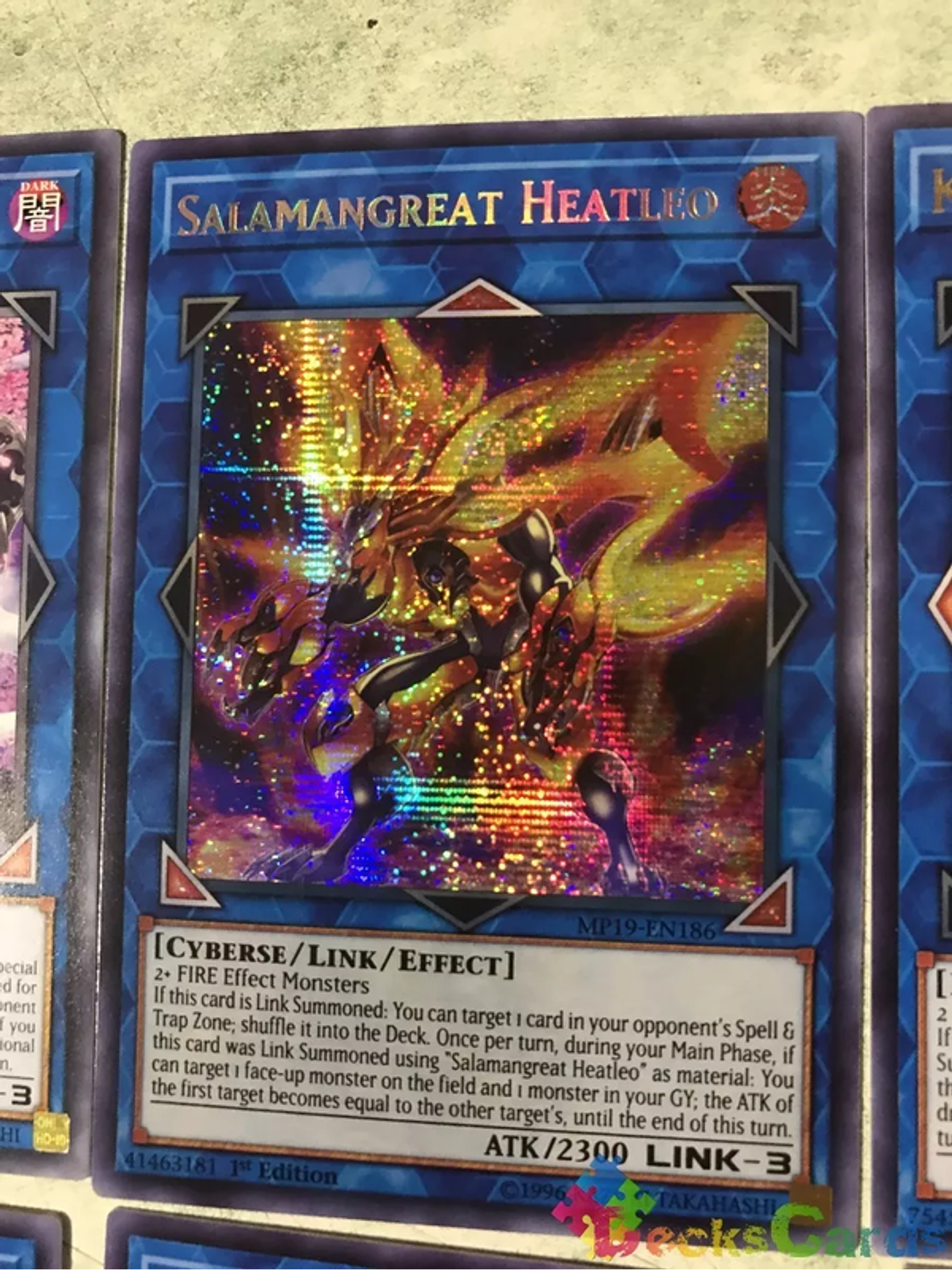 Salamangreat Heatleo - MP19-EN186 - Prismatic Secret Rare 1st Edition 1