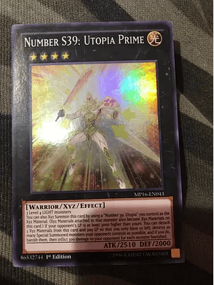 Number S39: Utopia Prime - MP16-EN043 - Super Rare 1st Edition