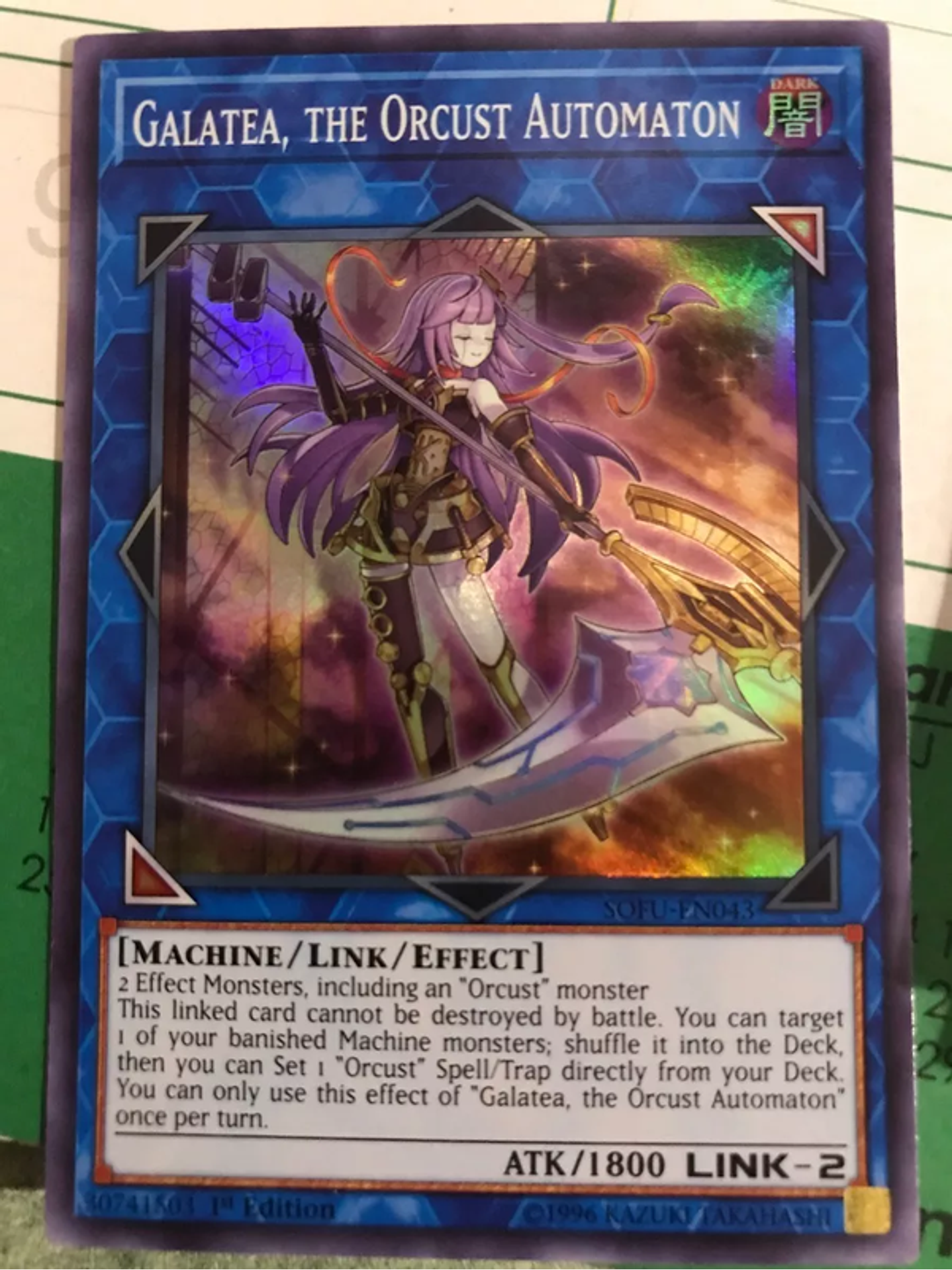 Galatea, the Orcust Automaton - SOFU-EN043 - Super Rare 1st Edition 1