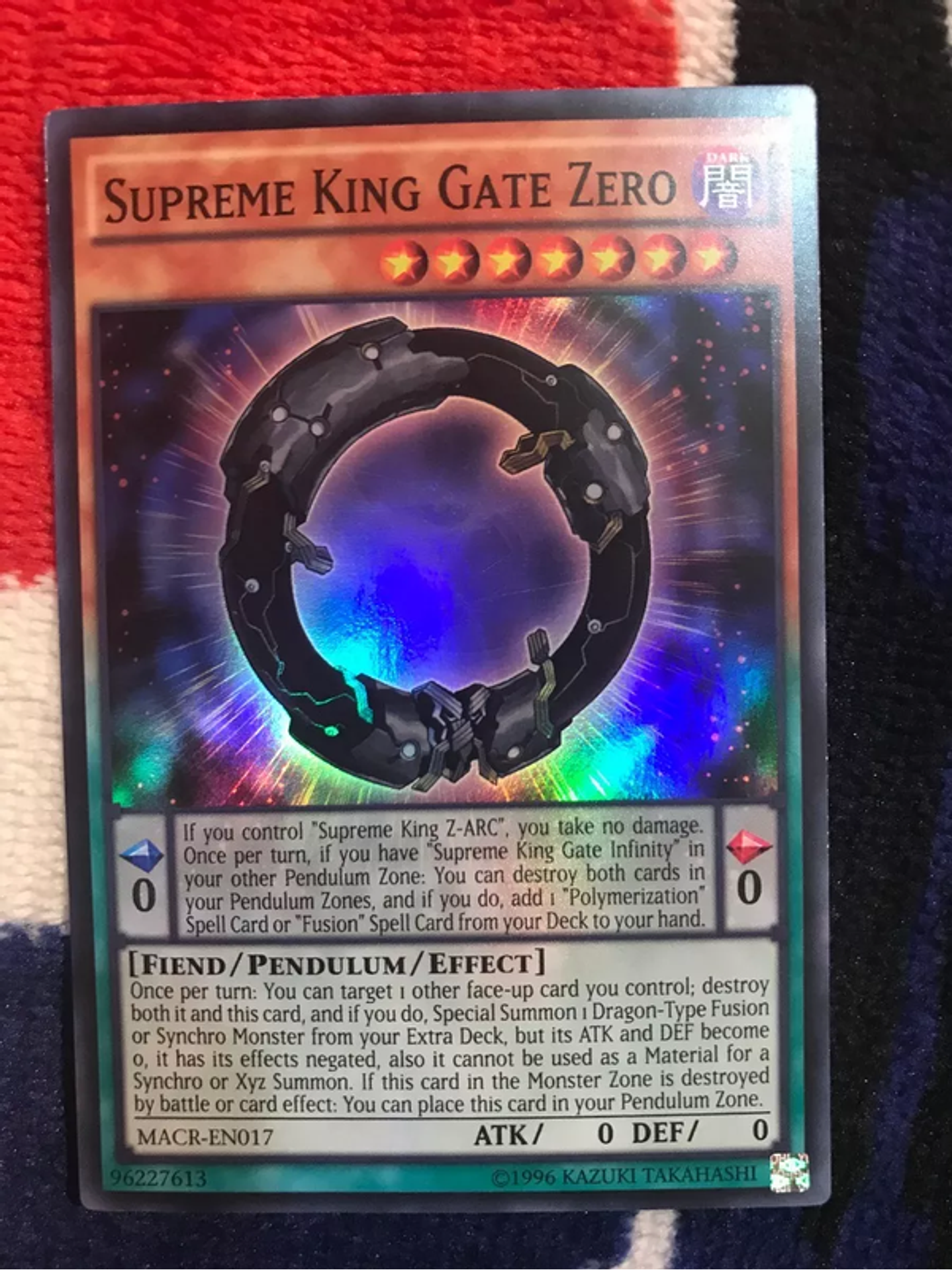 Supreme King Gate Zero - MACR-EN017 - Super Rare 1st Edition 1
