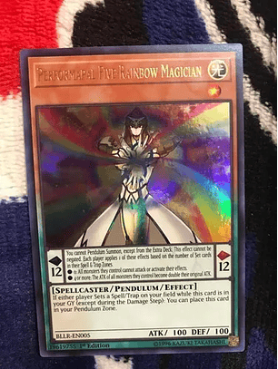 Performapal Five-Rainbow Magician - BLLR-EN005 - Ultra Rare 1st Edition