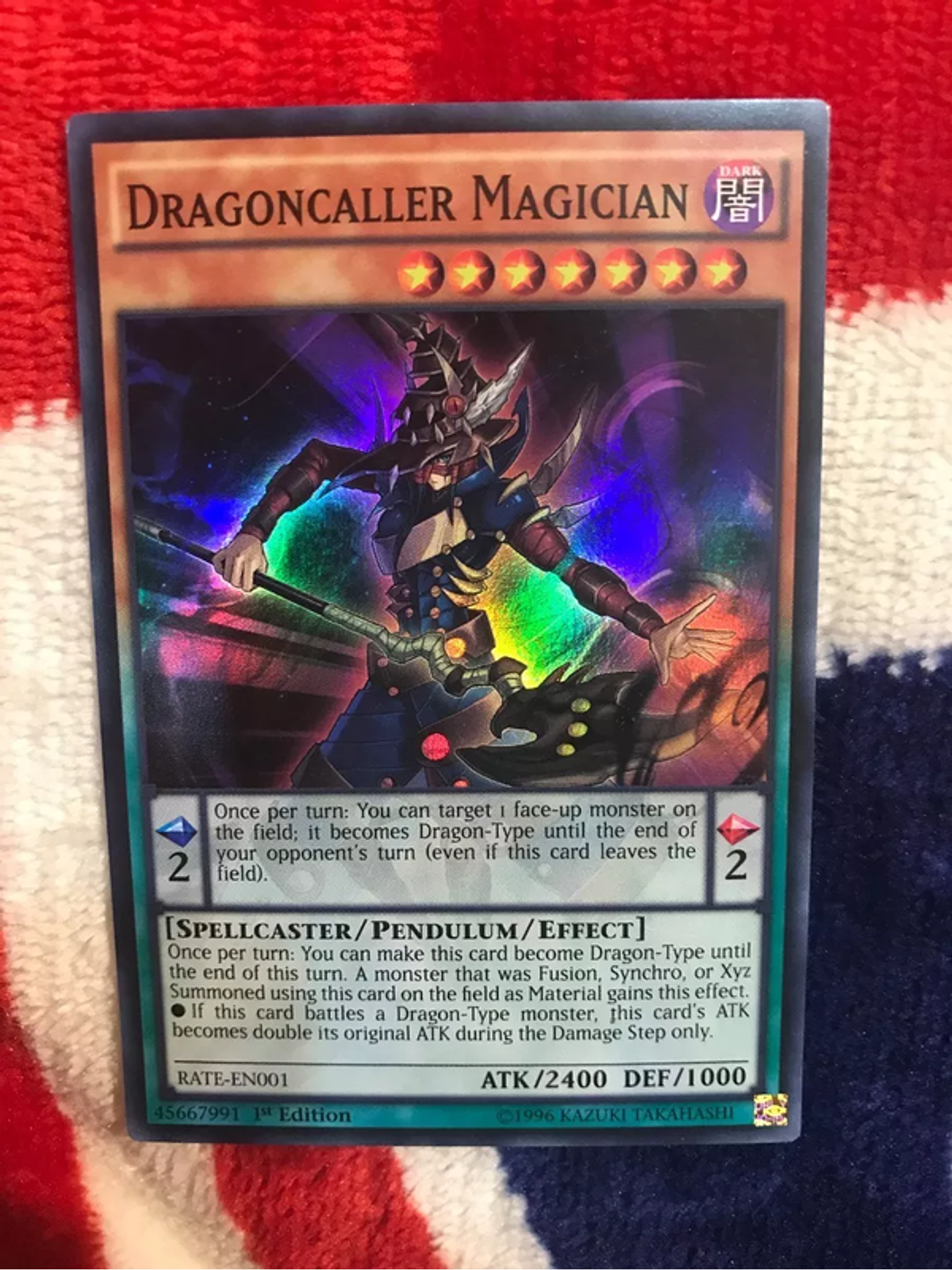 Dragoncaller Magician - RATE-EN001 - Super Rare 1st Edition 1