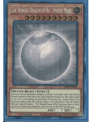 The Winged Dragon of Ra - Sphere Mode - GFP2-EN180 - Ghost Rare 1st Edition