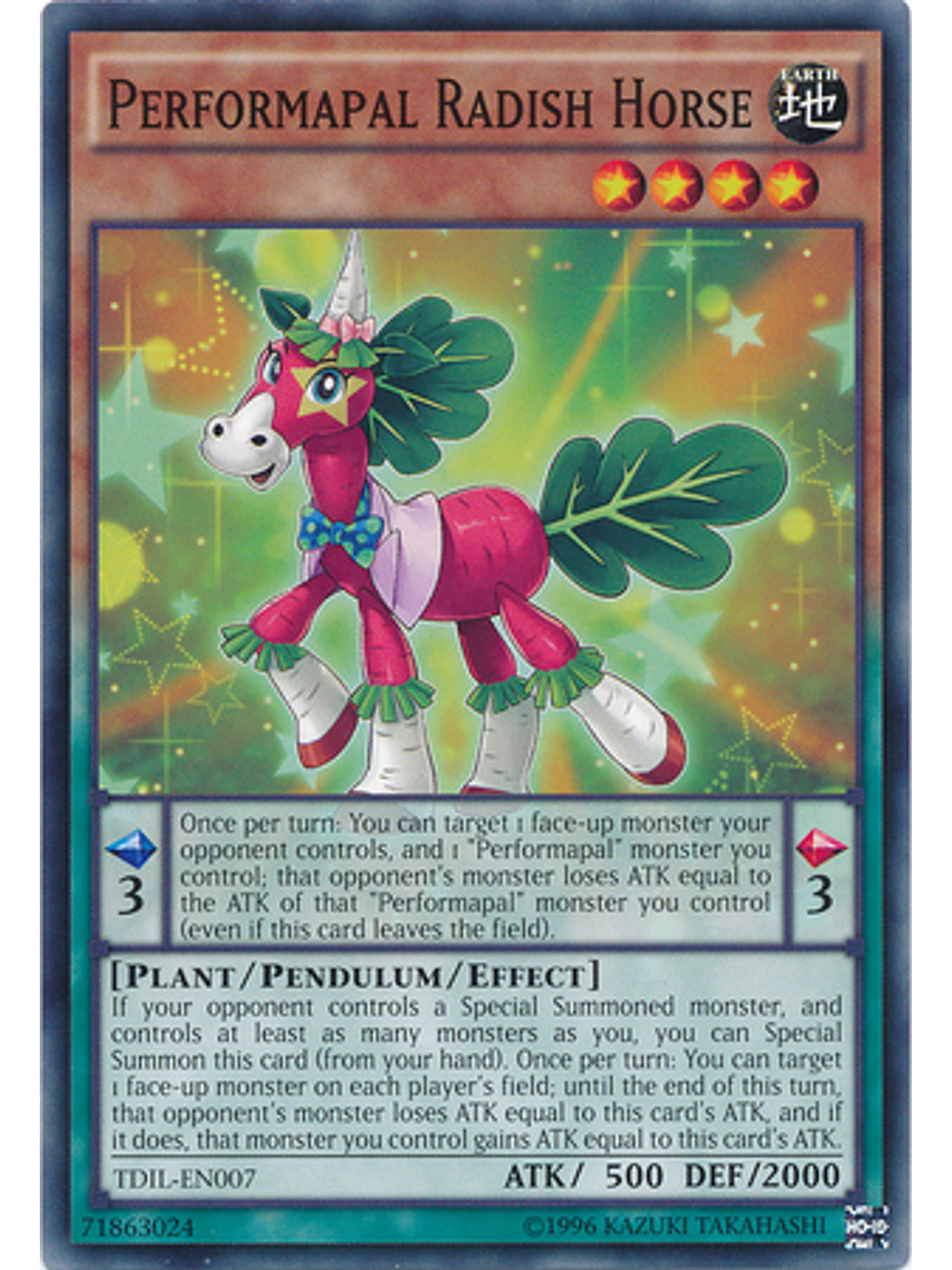 Performapal Radish Horse - TDIL-EN007 - Common Unlimited 1
