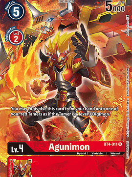 BT4-011 (Alternative Art) Agunimon (Tamer's Evolution Box 2)