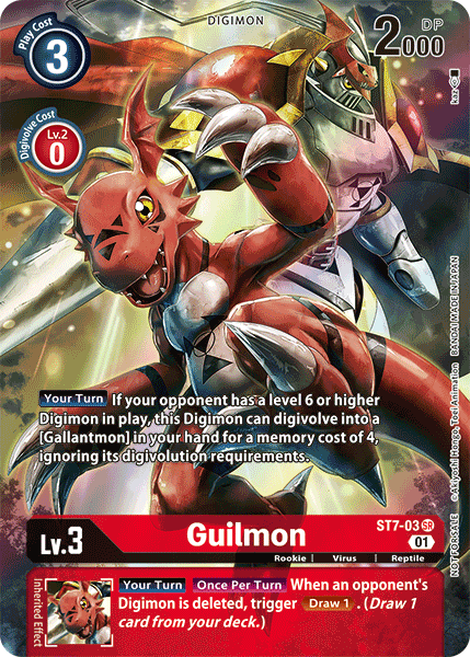 ST7-03 (Alternative Art) Guilmon (Tamer's Evolution Box 2)
