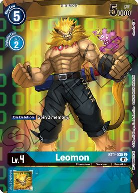 BT1-035 (Alternative Art) Leomon (Tamer's Card Set 1)