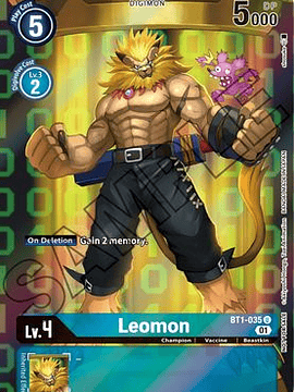 BT1-035 (Alternative Art) Leomon (Tamer's Card Set 1)