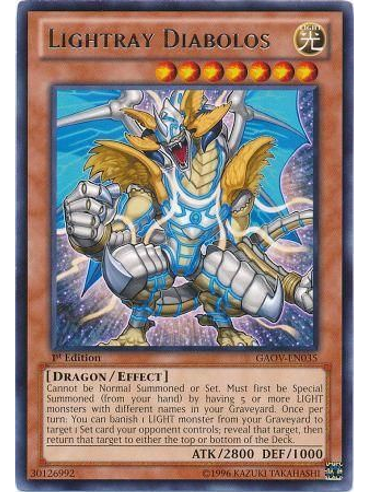 Lightray Diabolos - GAOV-EN035 - Rare 1st Edition 1